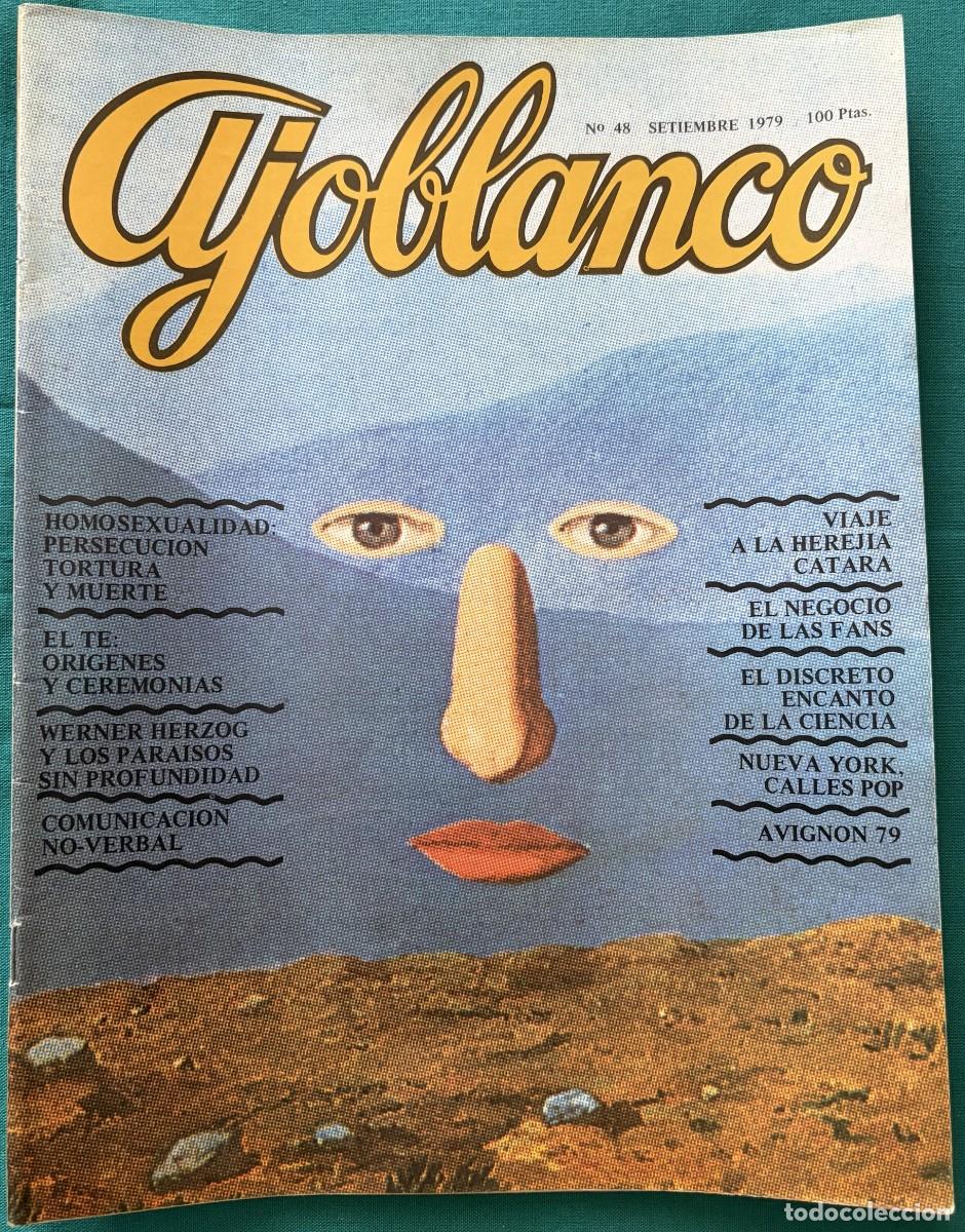 Coleccionismo de revistas y peri&oacute;dicos: RVAJ048, AJOBLANCO, NUMERO 48, HOMOSEXUALIDAD: PERSECUCION, TORTURA Y MUERTE, WERNER HERZOG, VIAJE A