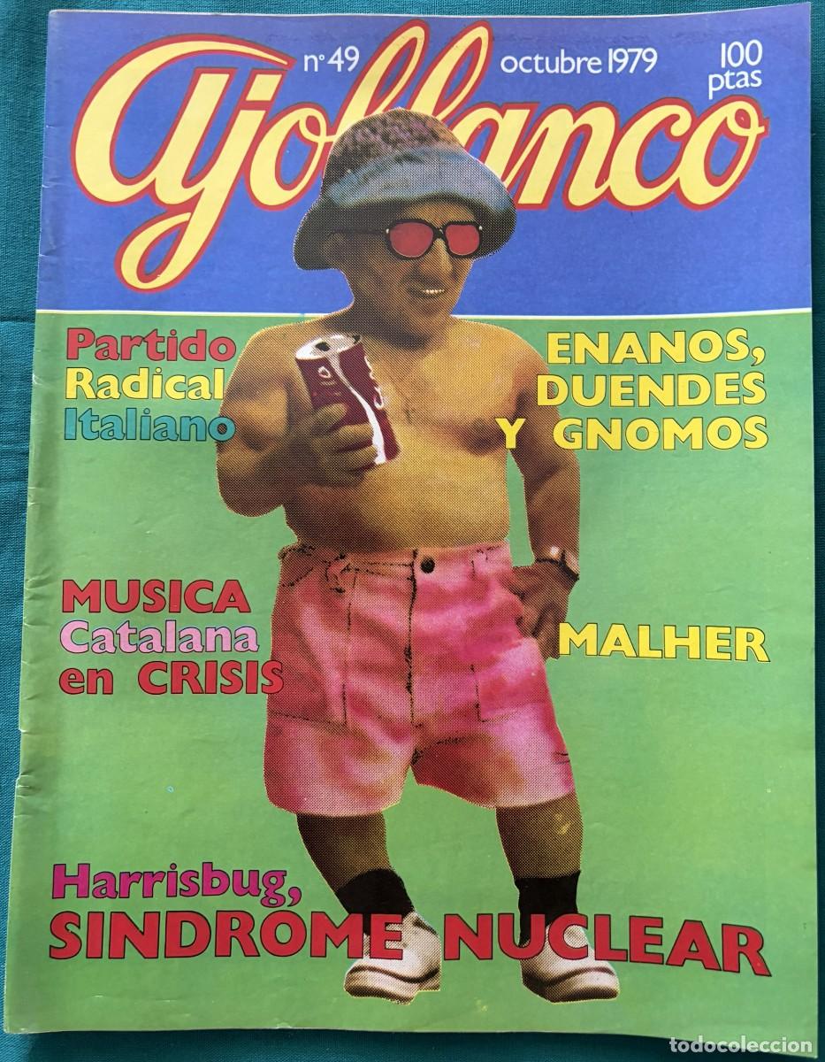 Coleccionismo de revistas y peri&oacute;dicos: RVAJ049, AJOBLANCO, NUMERO 49, PARTIDO RADICAL ITALIANO, MUSICA CATALANA EN CRISIS, MALHER, OCTUBRE