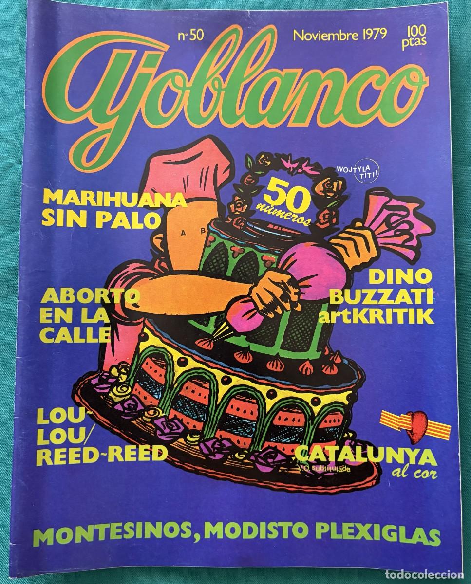 Coleccionismo de revistas y peri&oacute;dicos: RVAJ050-2, AJOBLANCO, NUMERO 50, MARIHUANA SIN PALO, DINO BUZZATI, LOU REED, ABORTO EN LA CALLE, NOV