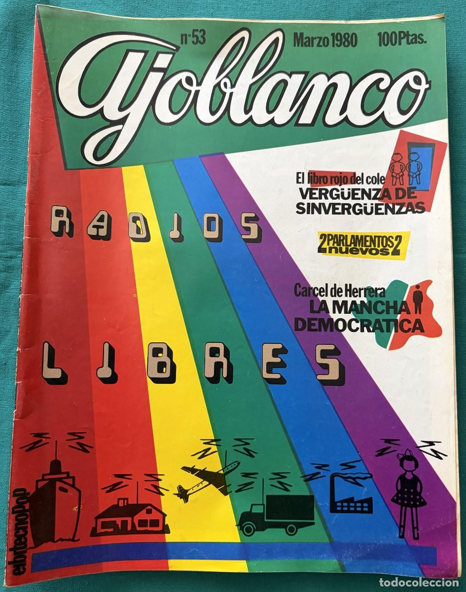 Sammeln von Zeitschriften und Zeitungen: RVAJ053, AJOBLANCO, NUMERO 53, RADIOS LIBRES, PARLAMENTOS NUEVOS, CARCEL DE HERRERA DE LA MANCHA DEM