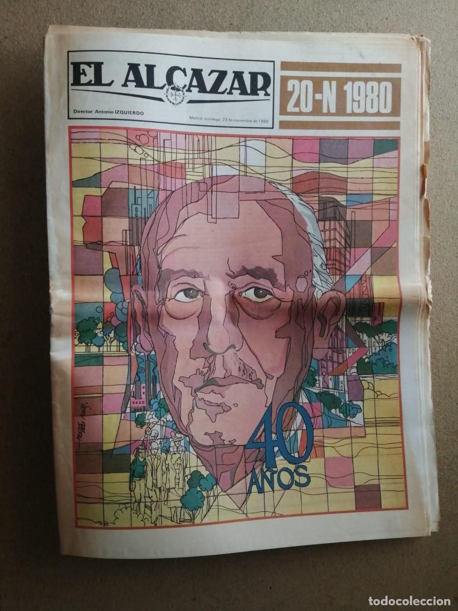 Coleccionismo de revistas y peri&oacute;dicos: EL ALCAZAR (20 NOVIEMBRE 1980) FRANCO 40 A&Ntilde;OS