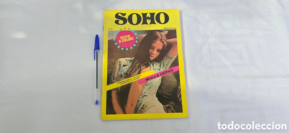 Coleccionismo de revistas y peri&oacute;dicos: REVISTA PARA ADULTOS SOHO N&deg; 3