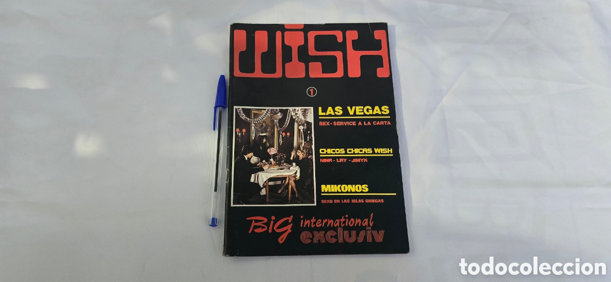 Coleccionismo de revistas y peri&oacute;dicos: REVISTA PARA ADULTOS WISH N&deg; 1