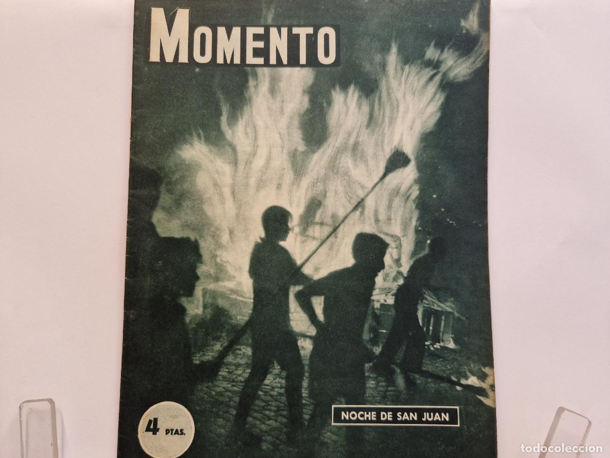 Coleccionismo de revistas y peri&oacute;dicos: REVISTA. MOMENTO. NOCHE DE SAN JUAN. 25 DE JUNIO 1953