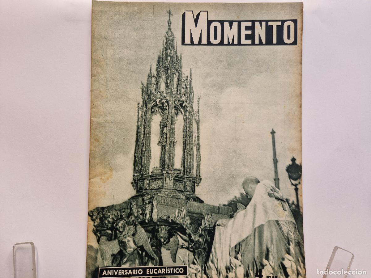 Coleccionismo de revistas y peri&oacute;dicos: REVISTA. MOMENTO. ANIVERSARIO EUCARISTICO. 4 DE JUNIO 1953