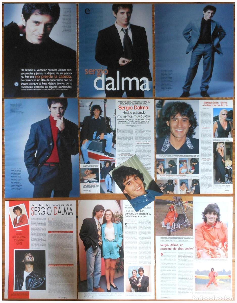 Coleccionismo de revistas y peri&oacute;dicos: SERGIO DALMA lote de prensa 1990s/10s fotos spain eurovision clippings recortes revista