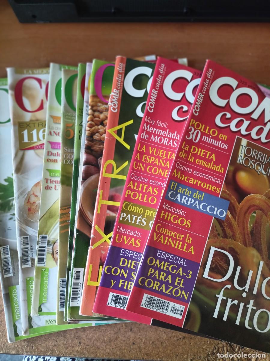 Coleccionismo de revistas y peri&oacute;dicos: Lote 10 revistas Comer cada Dia ( Comer Bien) - (Ver fotos)