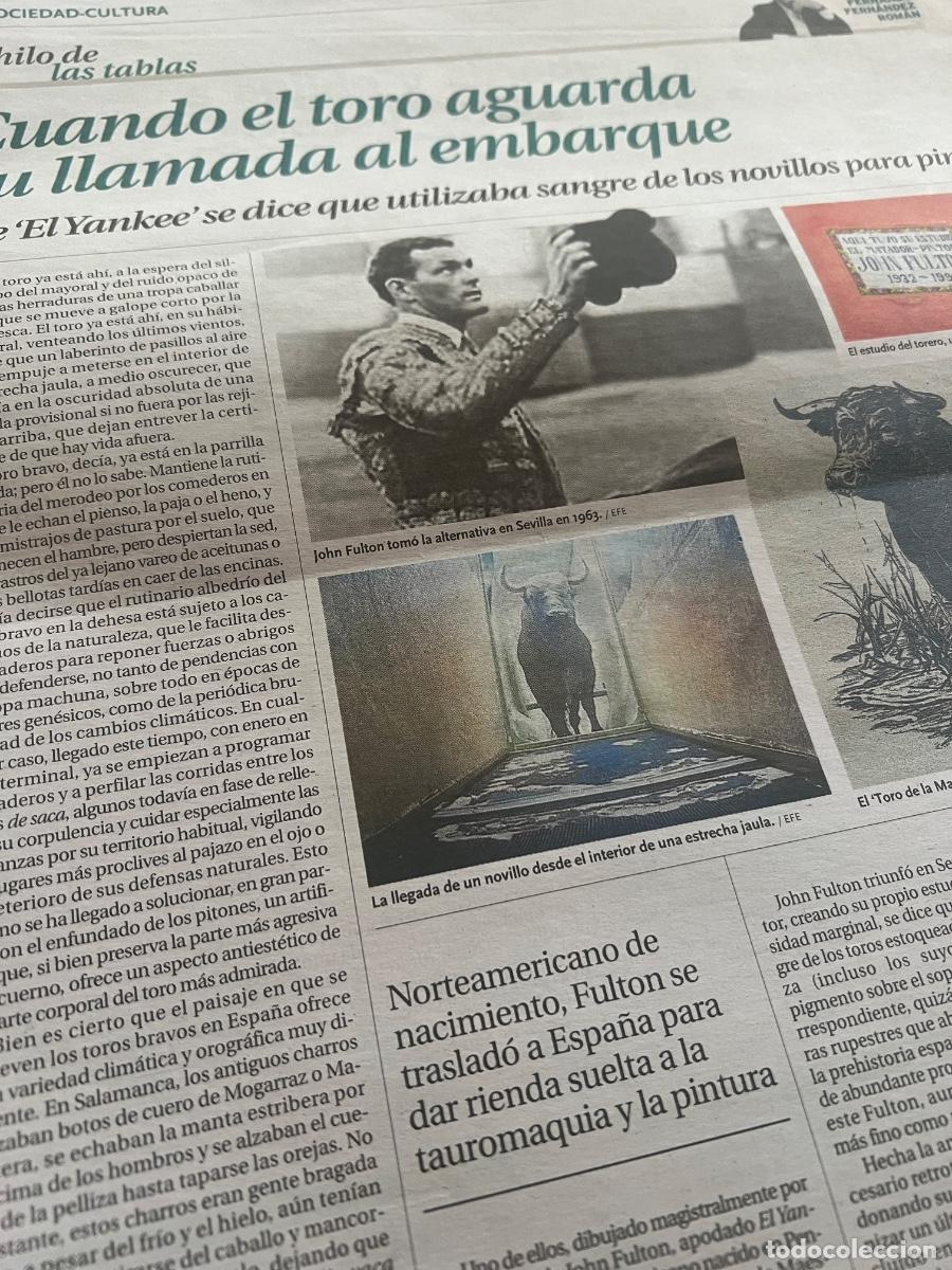 Coleccionismo de revistas y peri&oacute;dicos: Art&iacute;culo sobre EL YANKEE. JOHN FULTON. TORERO AMERICANO.
