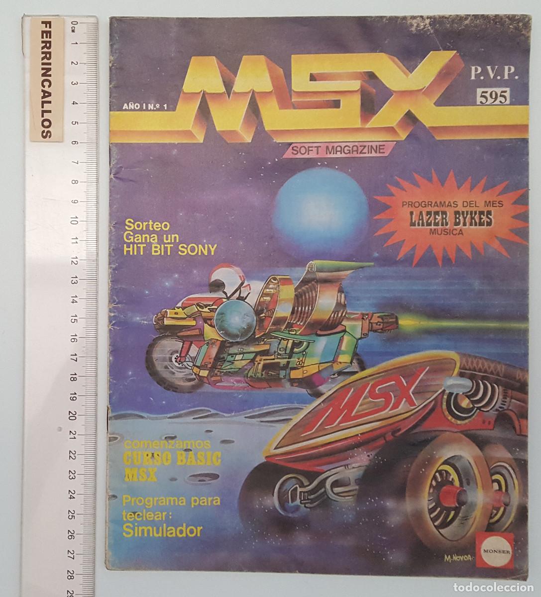 Coleccionismo de revistas y peri&oacute;dicos: MSX SOFT MAGAZINE A&Ntilde;O 1 N&ordm; 1 MAYO 1985, REVISTA DE INFORM&Aacute;TICA
