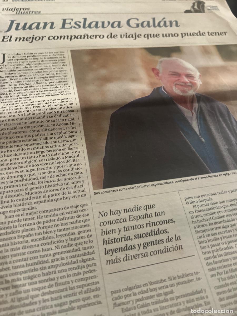 Coleccionismo de revistas y peri&oacute;dicos: Art&iacute;culo sobre JUAN ESLAVA GAL&Aacute;N de Antonio P&eacute;rez Henares.