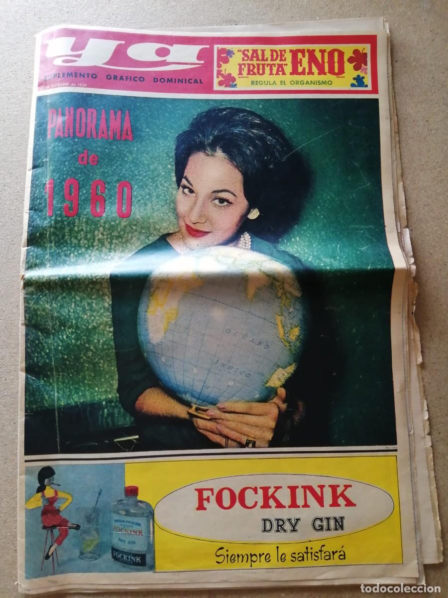 Coleccionismo de revistas y peri&oacute;dicos: PERIODICO YA (27 DICIEMBRE 1959) PANORAMA DE 1960