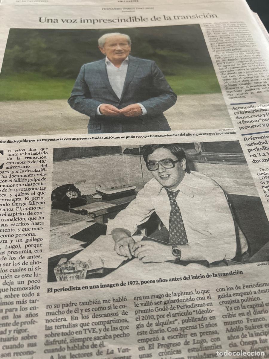 Collezionismo di Riviste e Giornali: Art&iacute;culos sobre FERNANDO &Oacute;NEGA. PERIODISMO TRANSICI&Oacute;N.