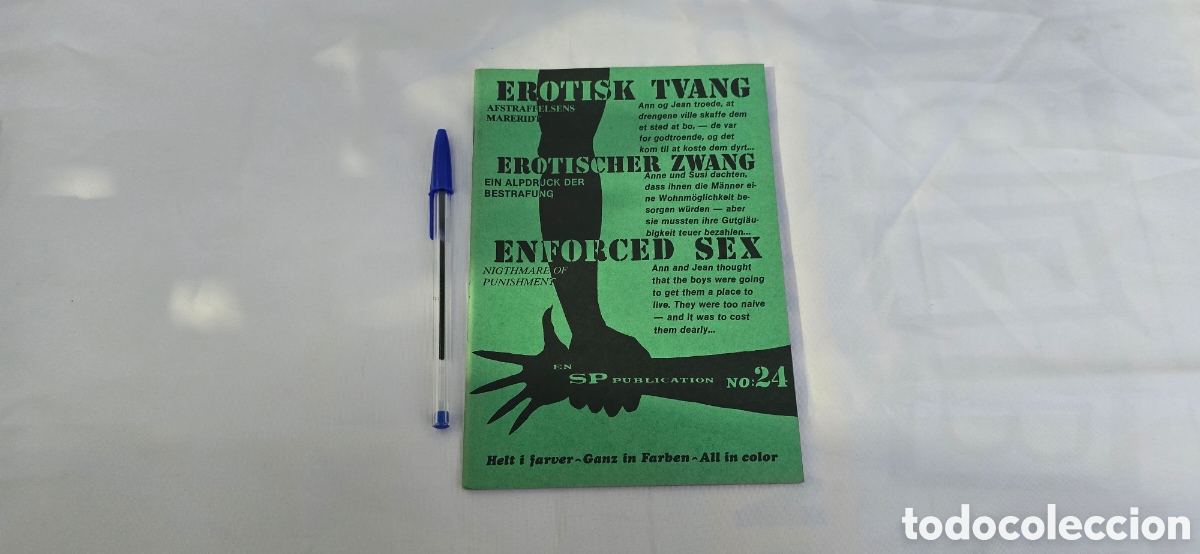 Coleccionismo de revistas y peri&oacute;dicos: REVISTA PARA ADULTOS EROTISK TVANG N&deg; 24