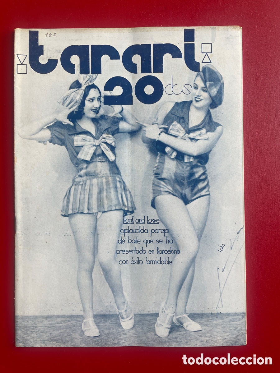 Coleccionismo de revistas y peri&oacute;dicos: Revista Tarar&iacute;. A&ntilde;o 1933. N&uacute;mero 102. Erotismo, deportes, cine, toros. Real Madrid.