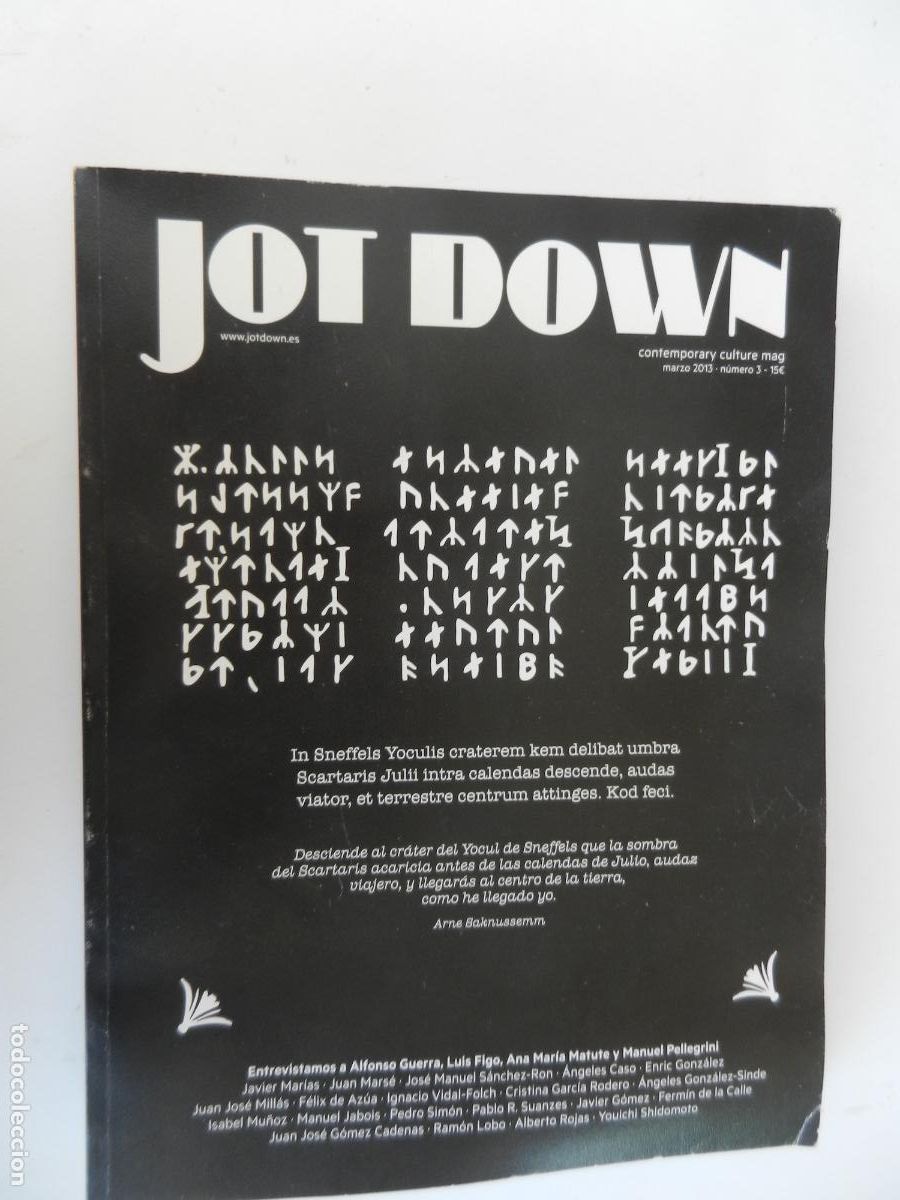 Coleccionismo de revistas y peri&oacute;dicos: JOT DOWN N&ordm; 3 -CONTEMPORARY CULTURE MAGAZINE- MARZO 2013