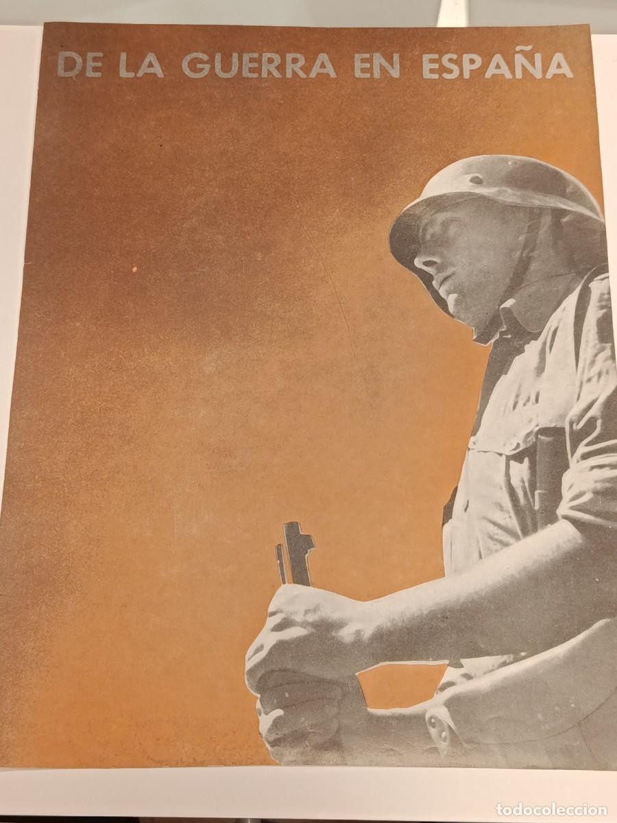 Coleccionismo de revistas y peri&oacute;dicos: Antigua L&aacute;mina Revista V&eacute;rtice. De la Guerra en Espa&ntilde;a. Impresionante Fotograf&iacute;a de Soldado. C. 1938