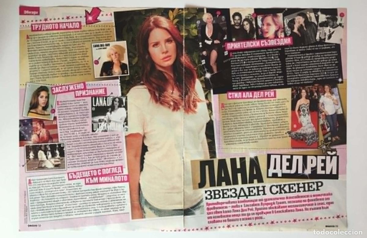 Coleccionismo de revistas y peri&oacute;dicos: Lana del Rey Star Scanner Vintage Magazine Article Clipping A3 - Bravo Bulgaria Music