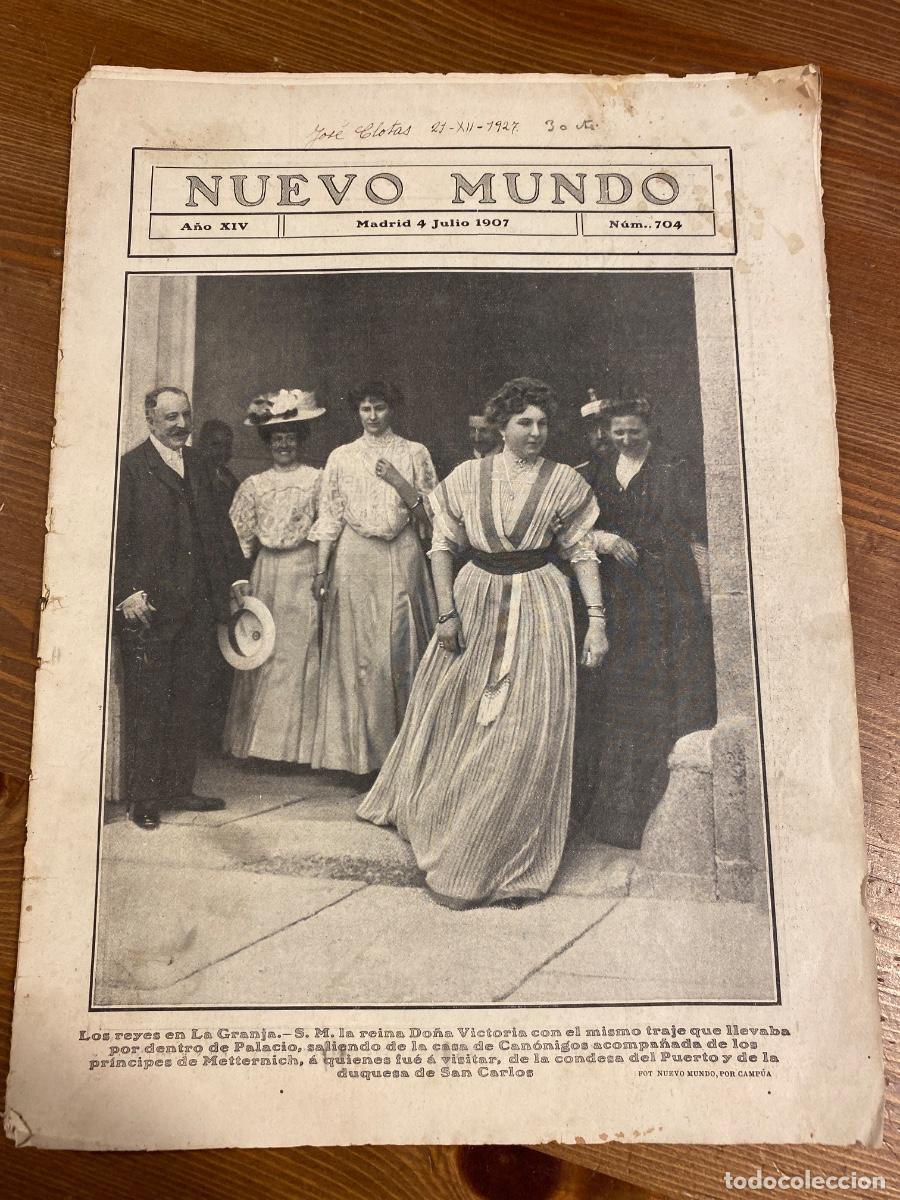 Coleccionismo de revistas y peri&oacute;dicos: REVISTA ILUSTRADA NUEVO MUNDO. A&Ntilde;O XIV-N&Uacute;M. 704 4 JULIO 1907 PRINCIPE DE ASTURIAS