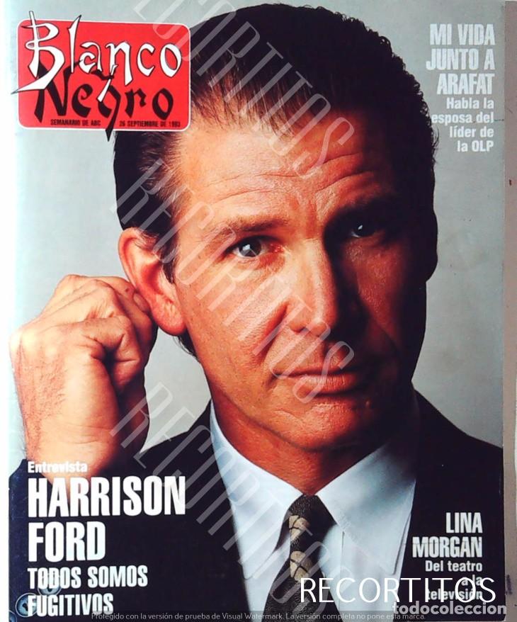 Coleccionismo de revistas y peri&oacute;dicos: RECORTE PORTADA HARRISON FORD INDIANA JONES HAN SOLO