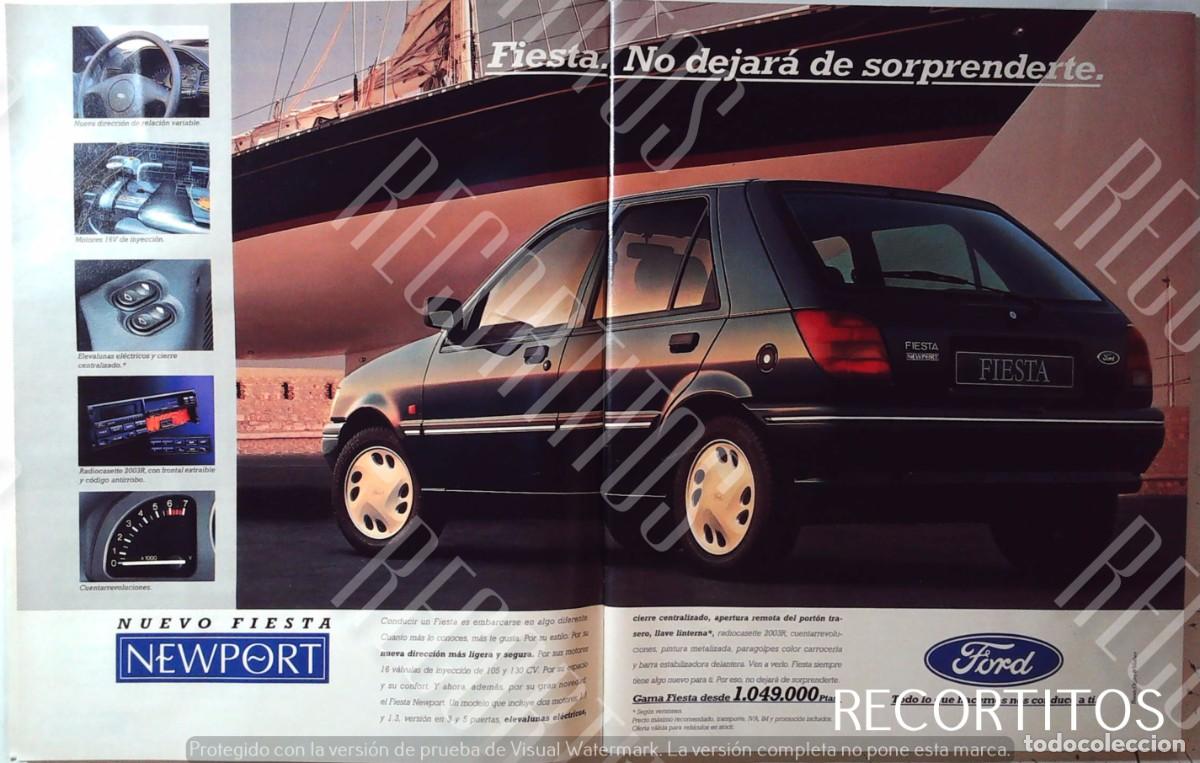 Coleccionismo de revistas y peri&oacute;dicos: FORD FIESTA NEWPORT ANUNCIO PUBLICIDAD NEW PORT