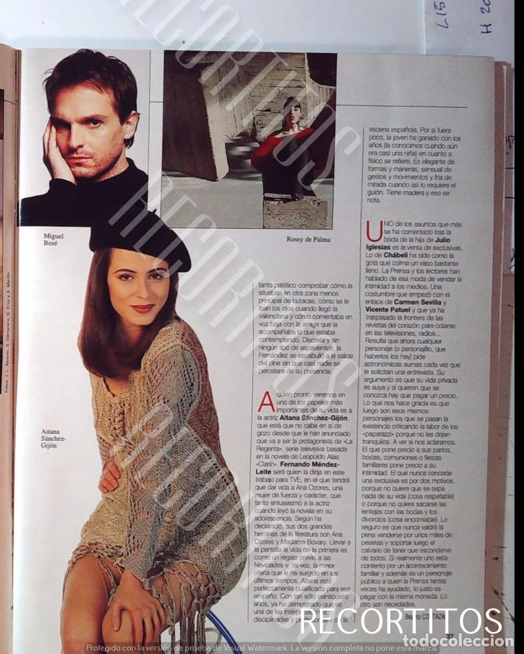 Coleccionismo de revistas y peri&oacute;dicos: rossy de palma ROSY ROSIE ROSI MIGUEL BOSE AITANA SANCHEZ GIJON