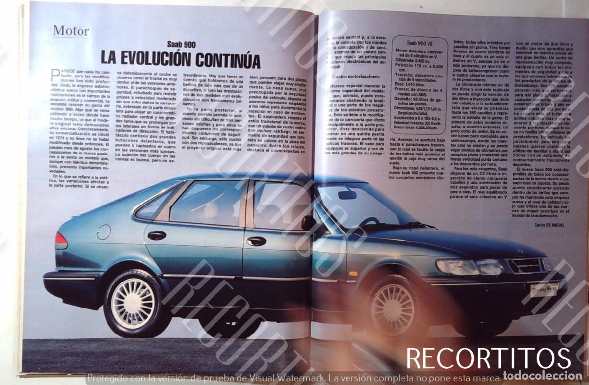 Collectionnisme de Revues et Journaux: SAAB 900 MOTOR V6 SAB SAAB900V6