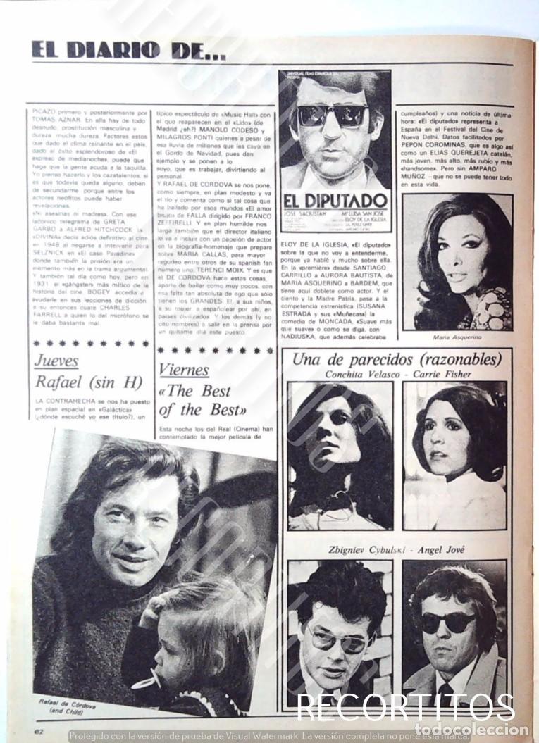 Sammeln von Zeitschriften und Zeitungen: PECOS GOLFOS RIP IGNACIO I IQUINO LAS TRILLIZAS BECKER CARRIE FISHER STAR WARS MARIA ASQUERINO CONCH