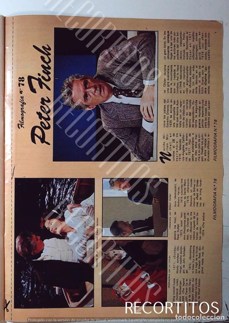 Collezionismo di Riviste e Giornali: PETER FINCH VIDEOGRAFIA FILMOGRAFIA