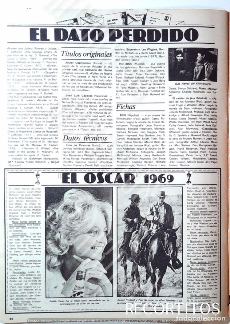 Coleccionismo de revistas y peri&oacute;dicos: GOLDIE HAWN JOHN WAYNE PAUL NEWMAN AVA GARDNER GIG YOUNG MAGGIE SMITH MICHEL YORK KIM DERBY