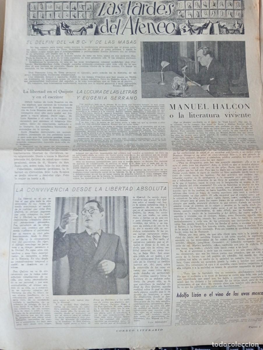 Coleccionismo de revistas y peri&oacute;dicos: REVISTA ENTERA A&Ntilde;O 1951 LUIS ROSALES MANUEL HALCON EUSEBIO GARCIA LUENGO GUILLERMO DIAZ PLAJA