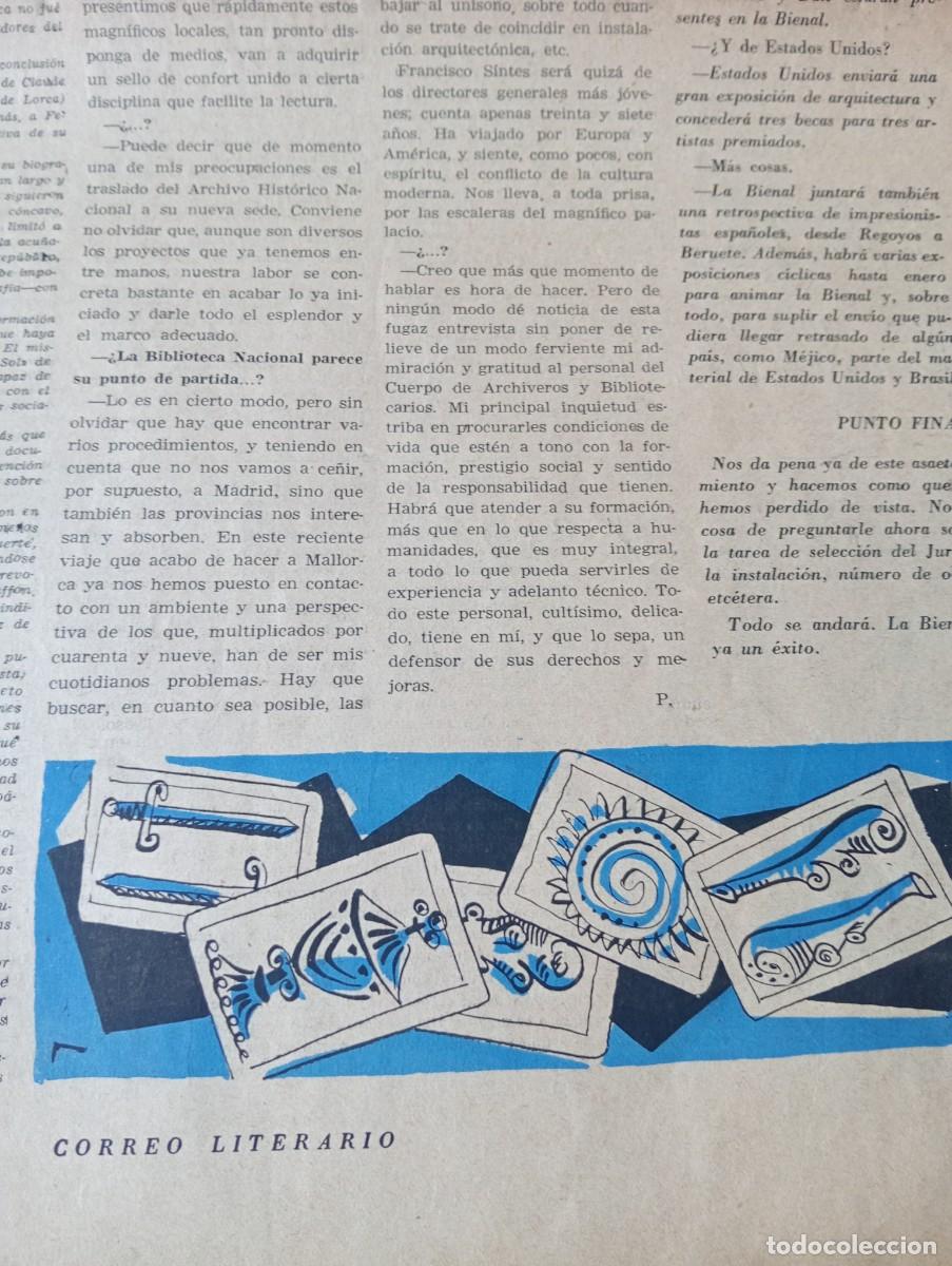 Coleccionismo de revistas y peri&oacute;dicos: REVISTA ENTERA A&Ntilde;O 1951 BUERO VALLEJO JOSE TAMAYO MUERTE DE GARCIA LORCA NAIPES MODERNOS OLLE PINELL