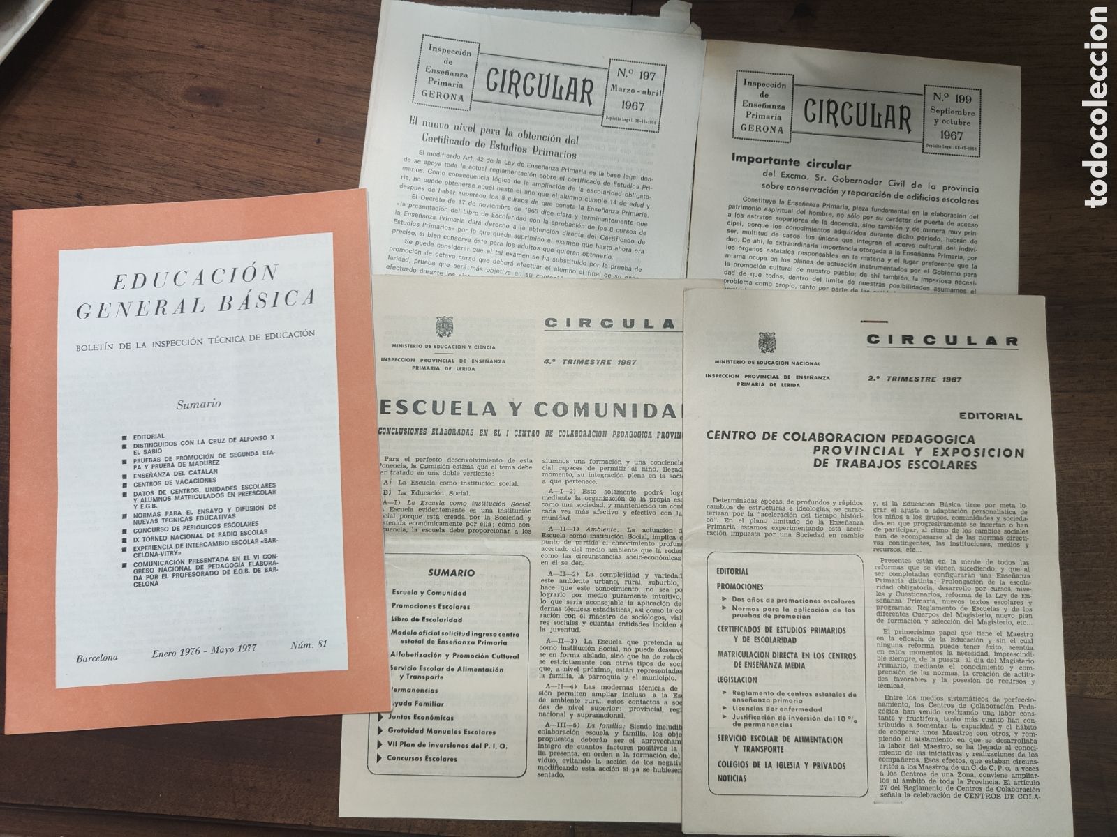 Coleccionismo de revistas y peri&oacute;dicos: Boletines de inspecci&oacute;n educativa. Girona, Barcelona, Lleida
