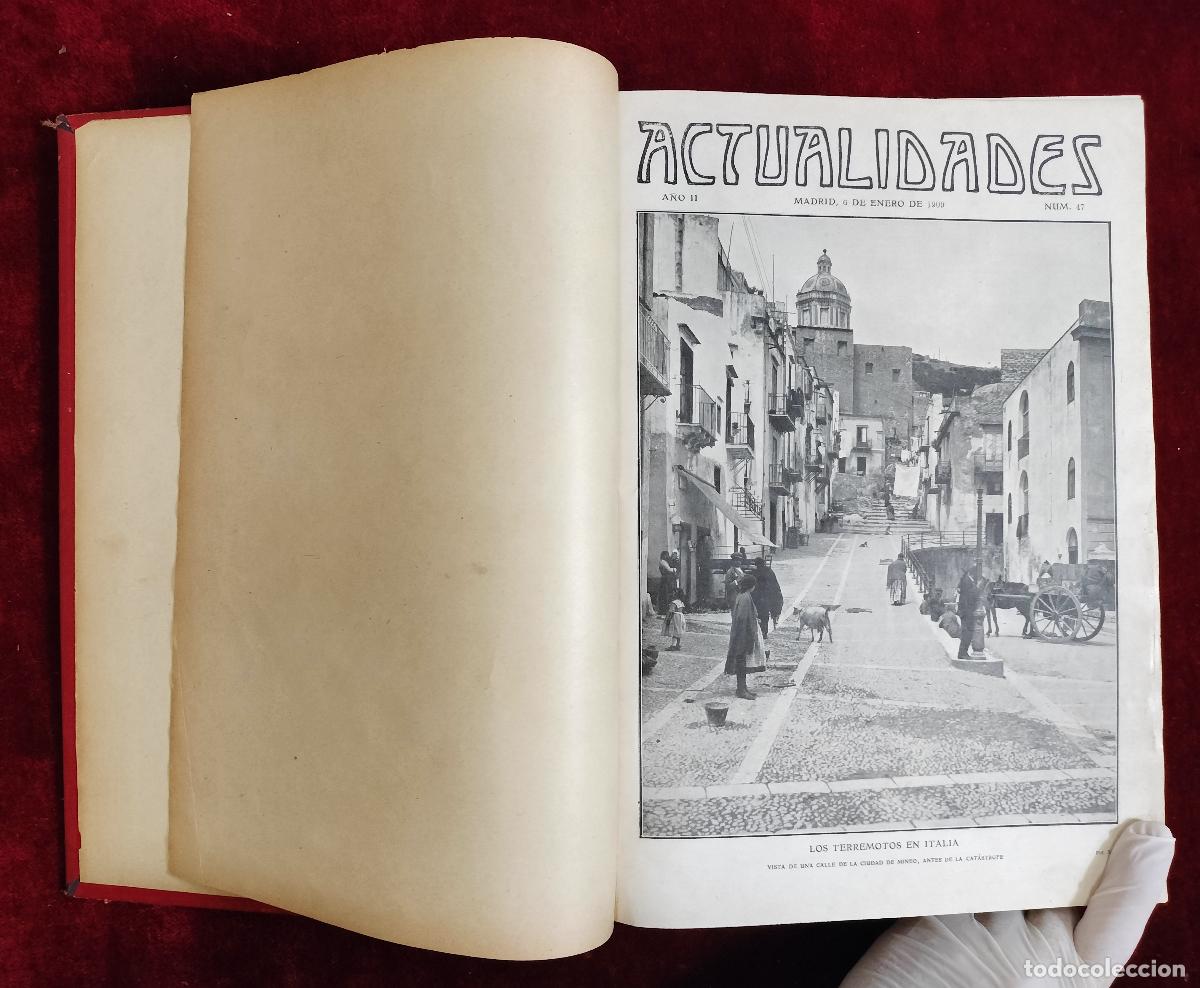 Collezionismo di Riviste e Giornali: ACTUALIDADES. SEMANARIO GR&Aacute;FICO ILUSTRADO. DOS VOL&Uacute;MENES (N&Uacute;M. 47 - 95). ESPA&Ntilde;A. 1909