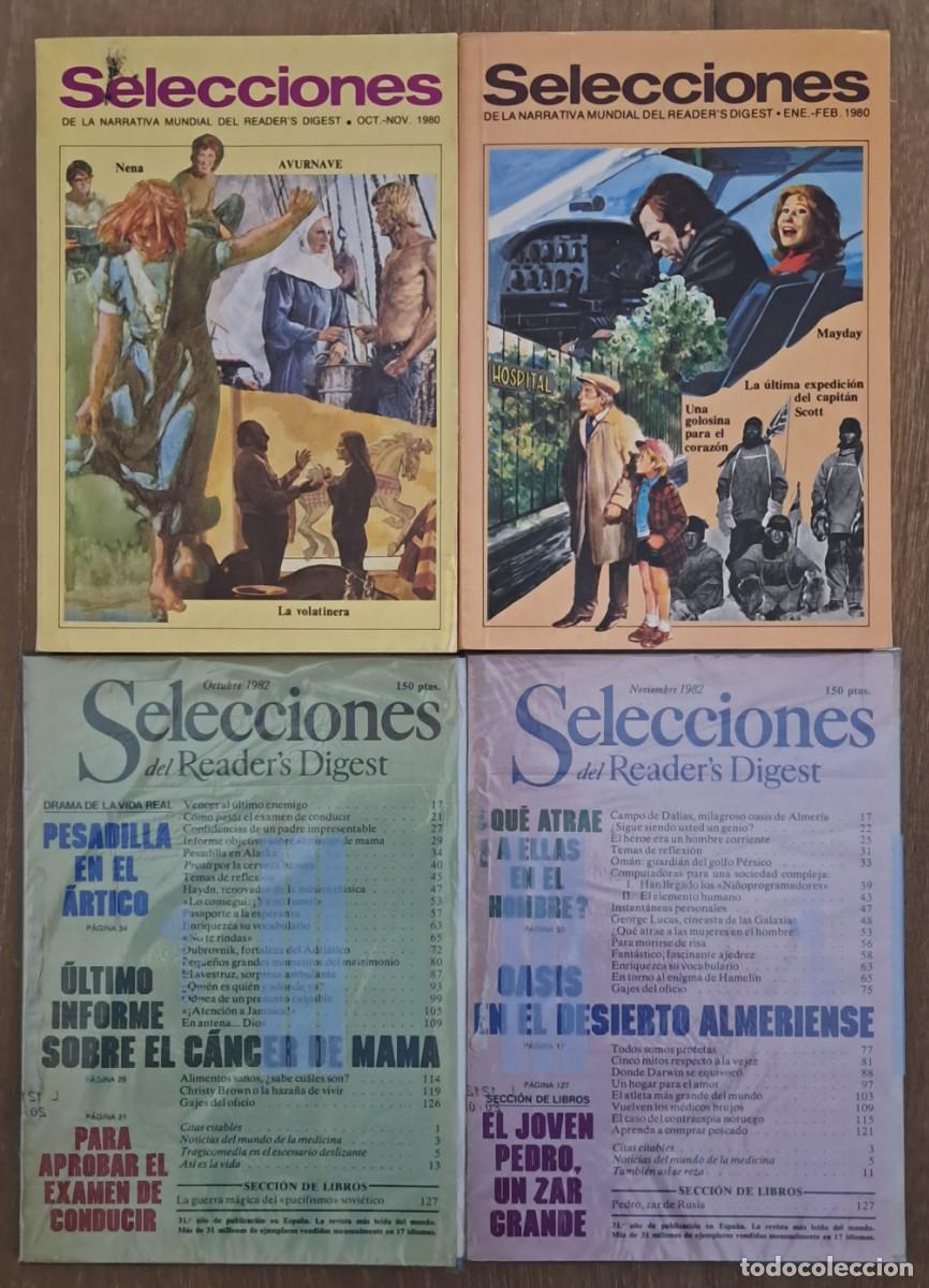 Coleccionismo de revistas y peri&oacute;dicos: Lote Selecciones Reader's Digest: Tomos Narrativa 13 / 18 + revistas octubre / noviembre 1982