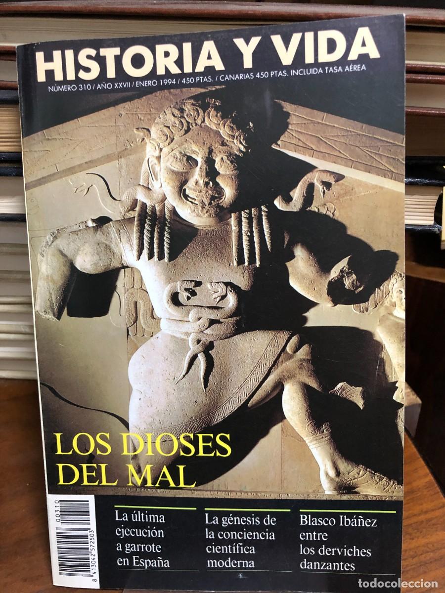 Coleccionismo de revistas y peri&oacute;dicos: Historia y Vida N&uacute;mero 310 Los dioses del mal / La &uacute;ltima ejecuci&oacute;n a garrote en Espa&ntilde;a