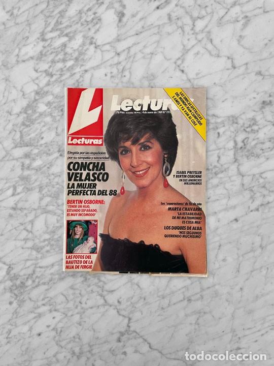 Colecionismo de Revistas e Jornais: LECTURAS - 1989 - TITA CERVERA, CONCHA VELASCO, JACOBO MARTOS, SALVADOR DALI, BERTIN OSBORNE