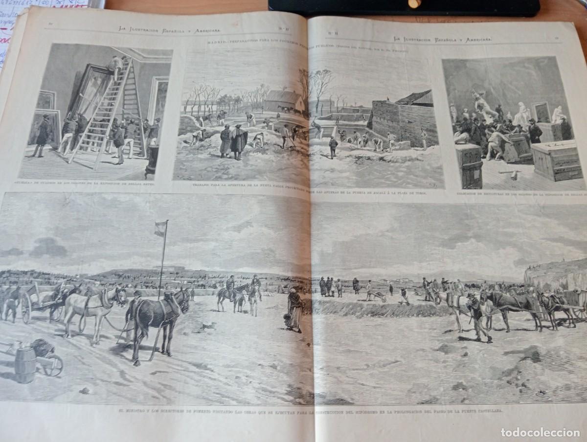 Coleccionismo de revistas y peri&oacute;dicos: REVISTA ENTERA A&Ntilde;O 1878 CONSTRUCCION DEL HIPODROMO DE MADRID URDIDOR CONTINUO DE DALMAU CONTINUA