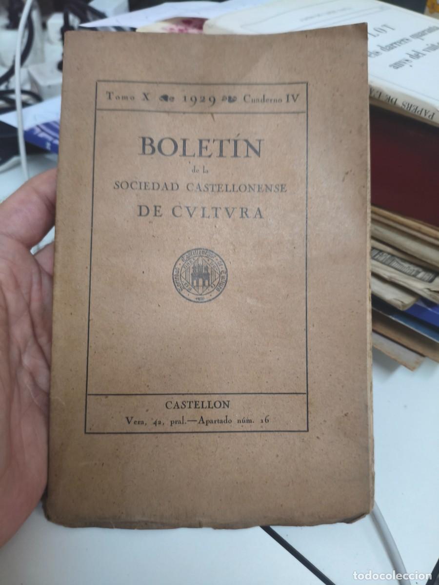 Coleccionismo de revistas y peri&oacute;dicos: BOLETIN DE LA SOCIEDAD CASTELLONENSE DE CULTURA, TOMO IV, 1929, CASTELLON CASTELLO