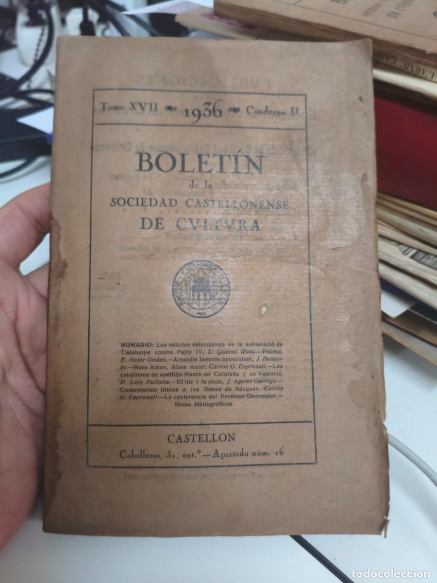 Coleccionismo de revistas y peri&oacute;dicos: Bolet&iacute;n de la sociedad castellonense de cultura, a&ntilde;o 1936 cuaderno II