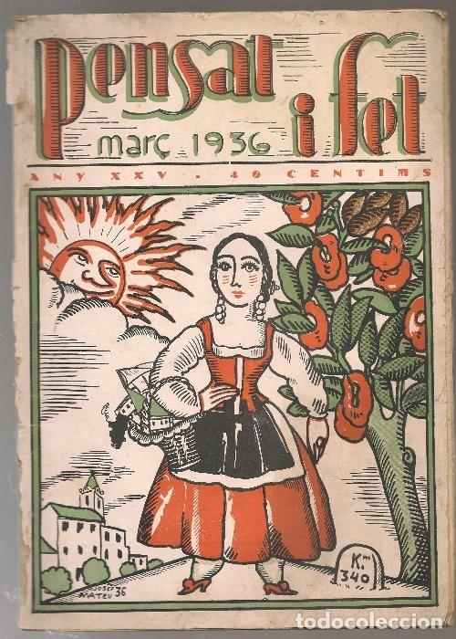 Collection Magazines and Newspapers: PENSAT I FET 1936 n&ordm; 30, fallero FALLAS, algo deslucido oferta finalizada