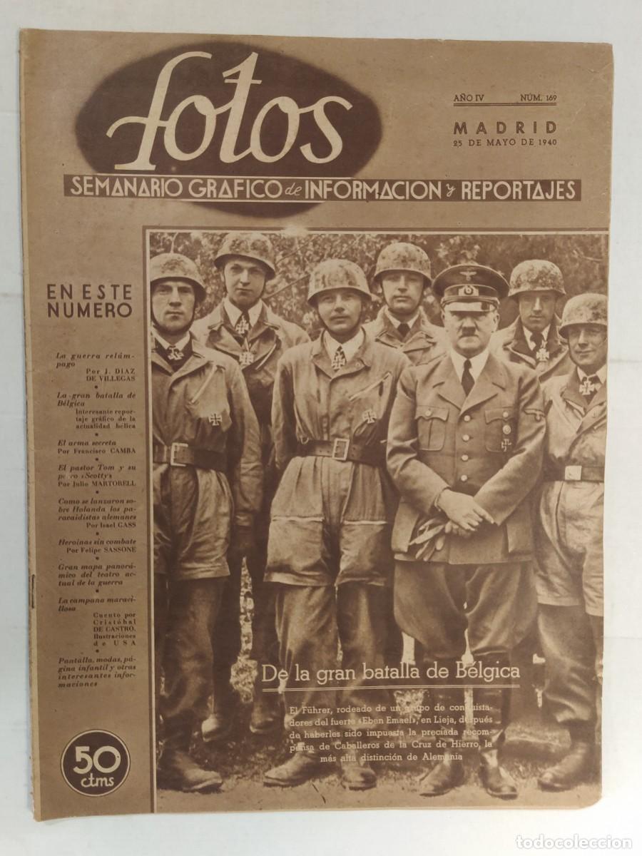 Coleccionismo de revistas y peri&oacute;dicos: FOTOS-A&Ntilde;O 1940-NAZI HITLER BELGICA-PERRO INTELIGENTE SCOTTY-MUSSOLINI-VISNU ETC