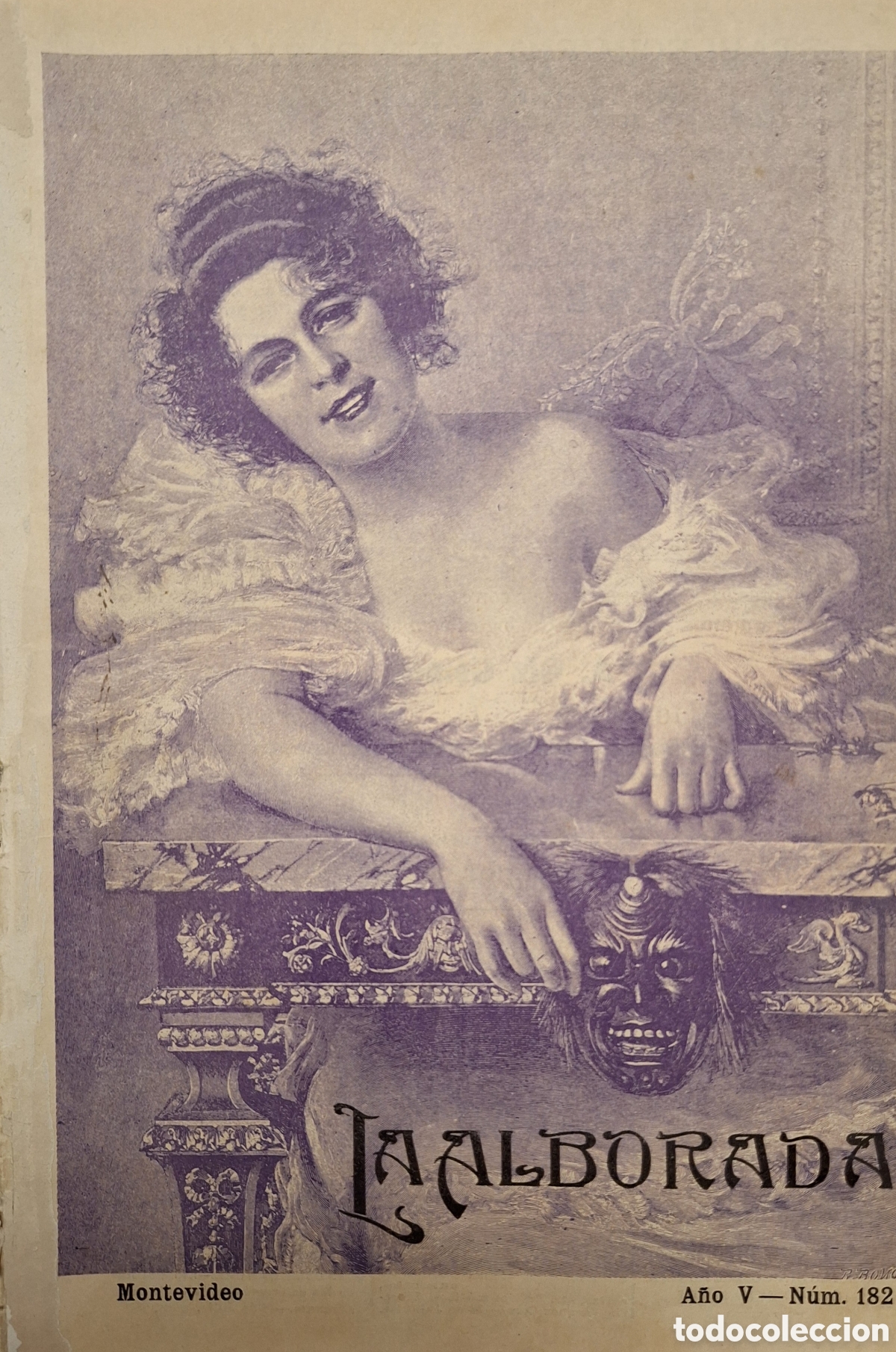 Coleccionismo de revistas y peri&oacute;dicos: REVISTA LA ALBORADA 182 QUINTA DE IRIGOYEN EN POCITOS FIESTA EN SAN JOSE DE MAYO 1901