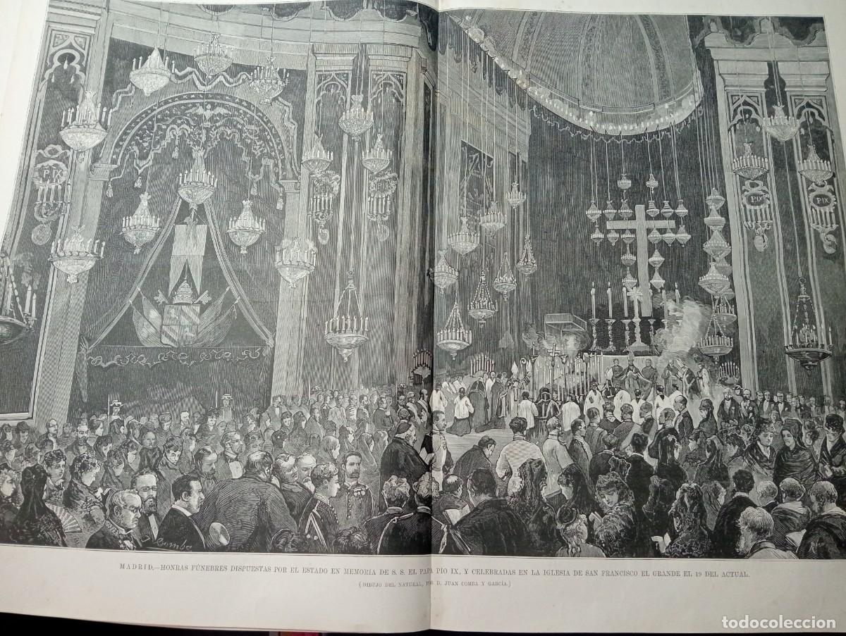 Coleccionismo de revistas y peri&oacute;dicos: REVISTA ENTERA A&Ntilde;O 1878 IGLESIA DE SAN FRANCISCO EL GRANDE MADRID RETOGENES EL CARAUNIO NUMANCIA