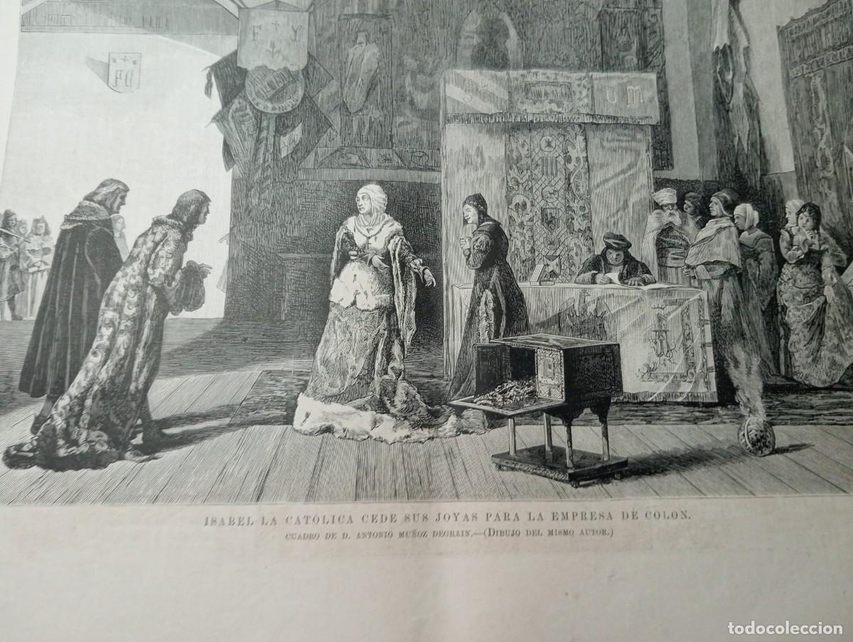 Coleccionismo de revistas y peri&oacute;dicos: REVISTA ENTERA A&Ntilde;O 1878 GITANA DE BENLLIURE CRISTOBAL COLON ANTONIO MU&Ntilde;OZ DEGRAIN JOYAS REINA ISABEL