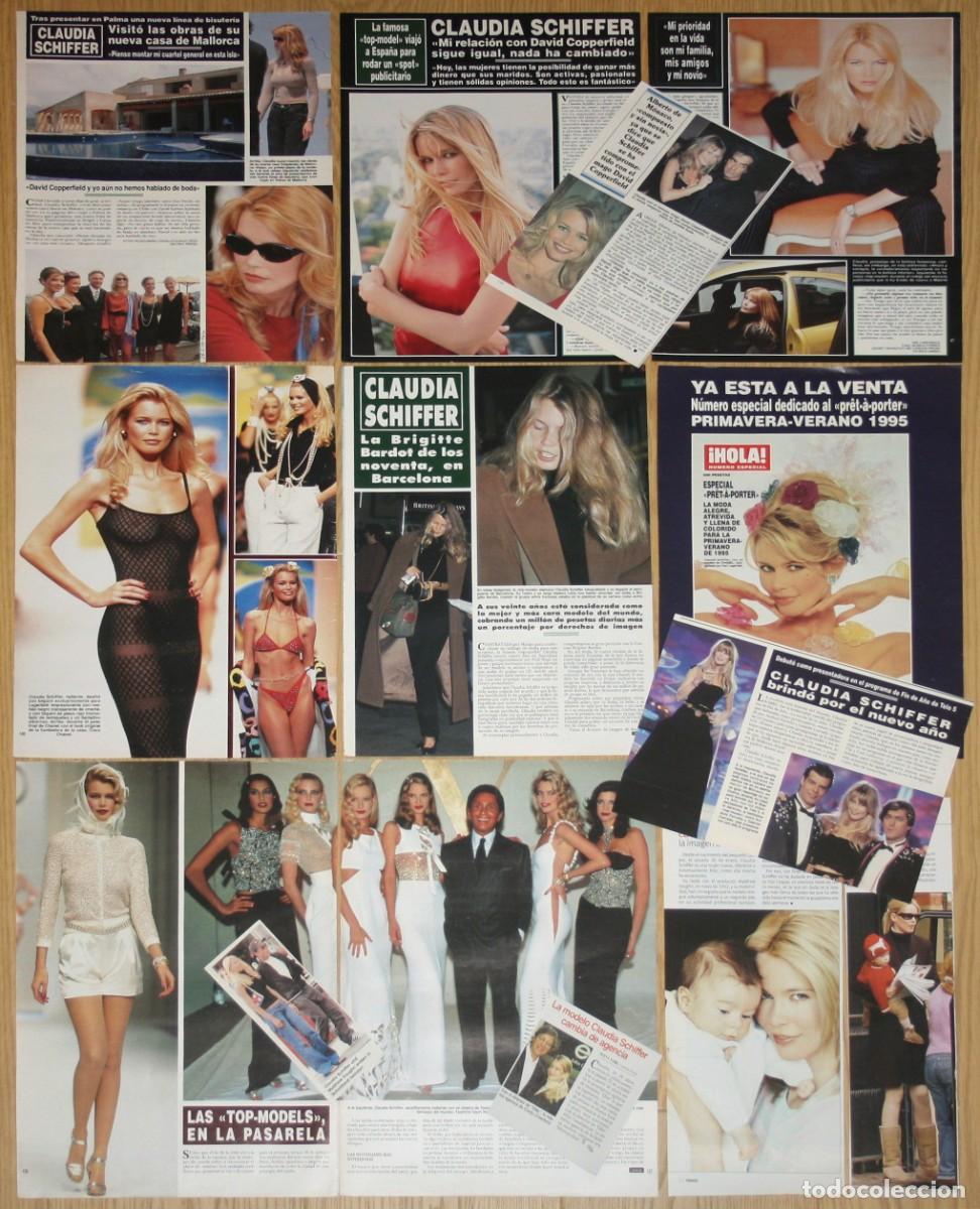 Collezionismo di Riviste e Giornali: CLAUDIA SCHIFFER lote de prensa spain magazine clippings 1990s photos top model germany icon