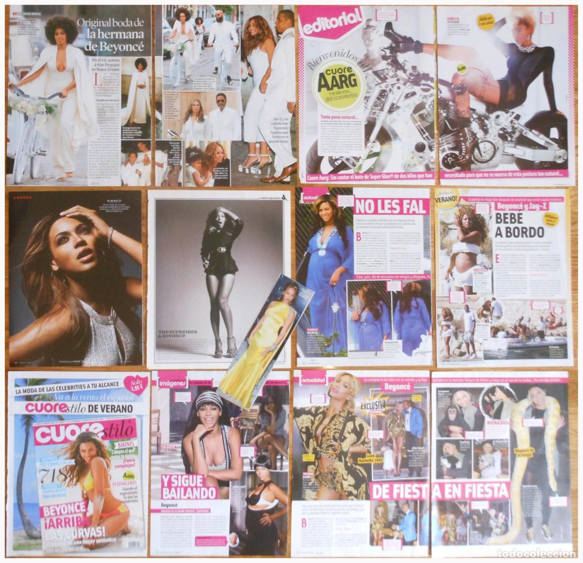 Coleccionismo de revistas y peri&oacute;dicos: BEYONC&Eacute; lote de prensa spain clippings sexy photos magazine articles Beyonce pop singer