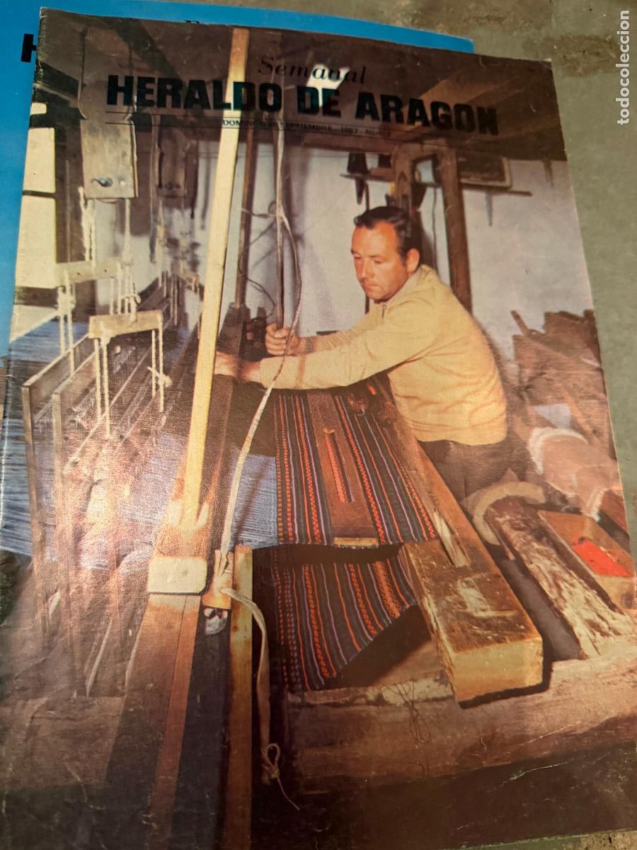 Coleccionismo de revistas y peri&oacute;dicos: Semanal heraldo de Arag&oacute;n entrevista Joaqu&iacute;n carbonell 1982