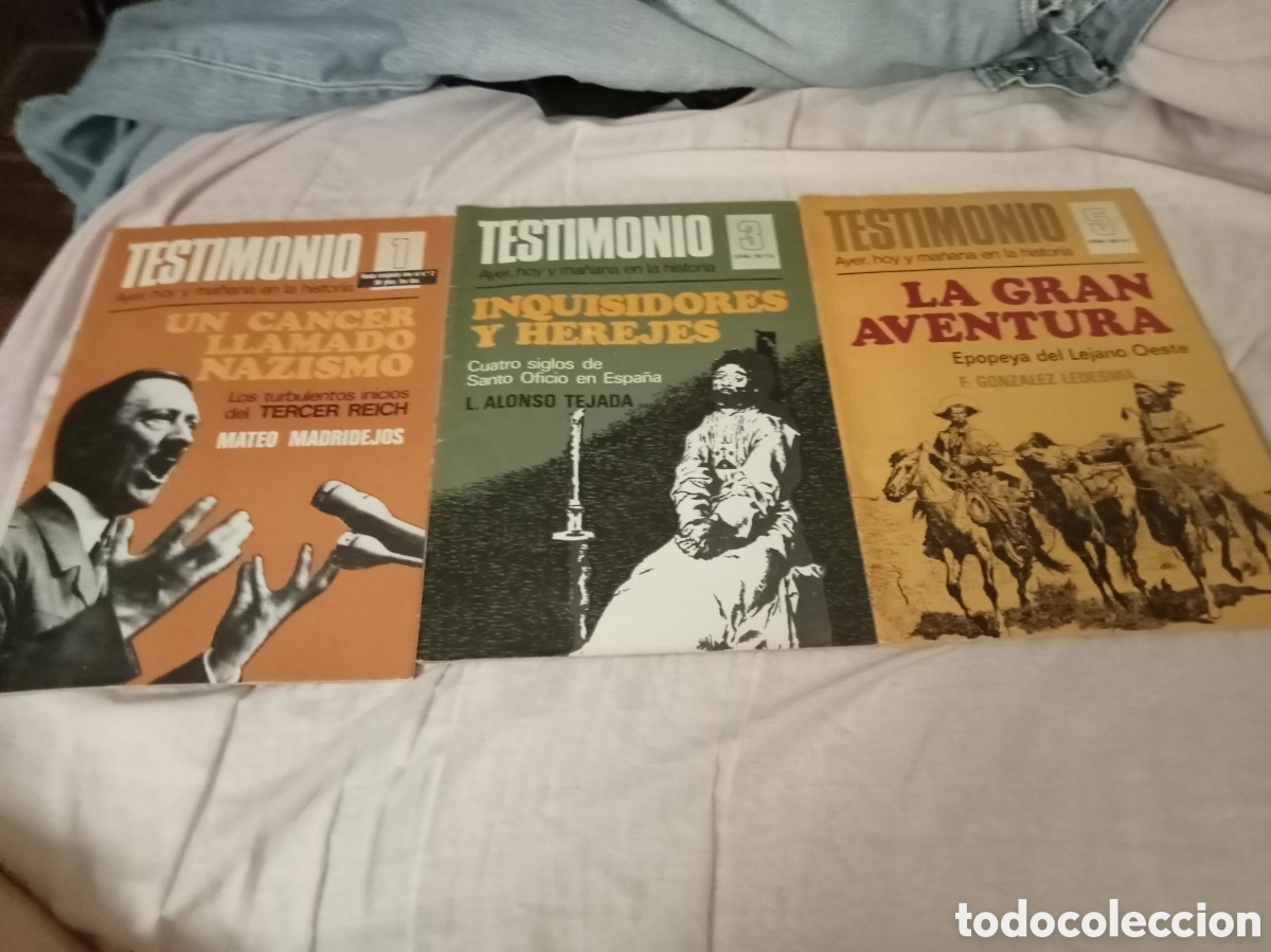 Coleccionismo de revistas y peri&oacute;dicos: Lote de la revista de historia Testimonio. 8 ejemplares