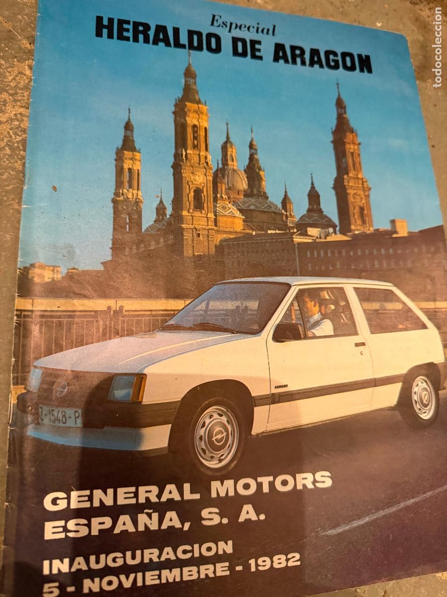 Coleccionismo de revistas y peri&oacute;dicos: Semanal heraldo de Arag&oacute;n especial inauguraci&oacute;n general motors Opel 1982