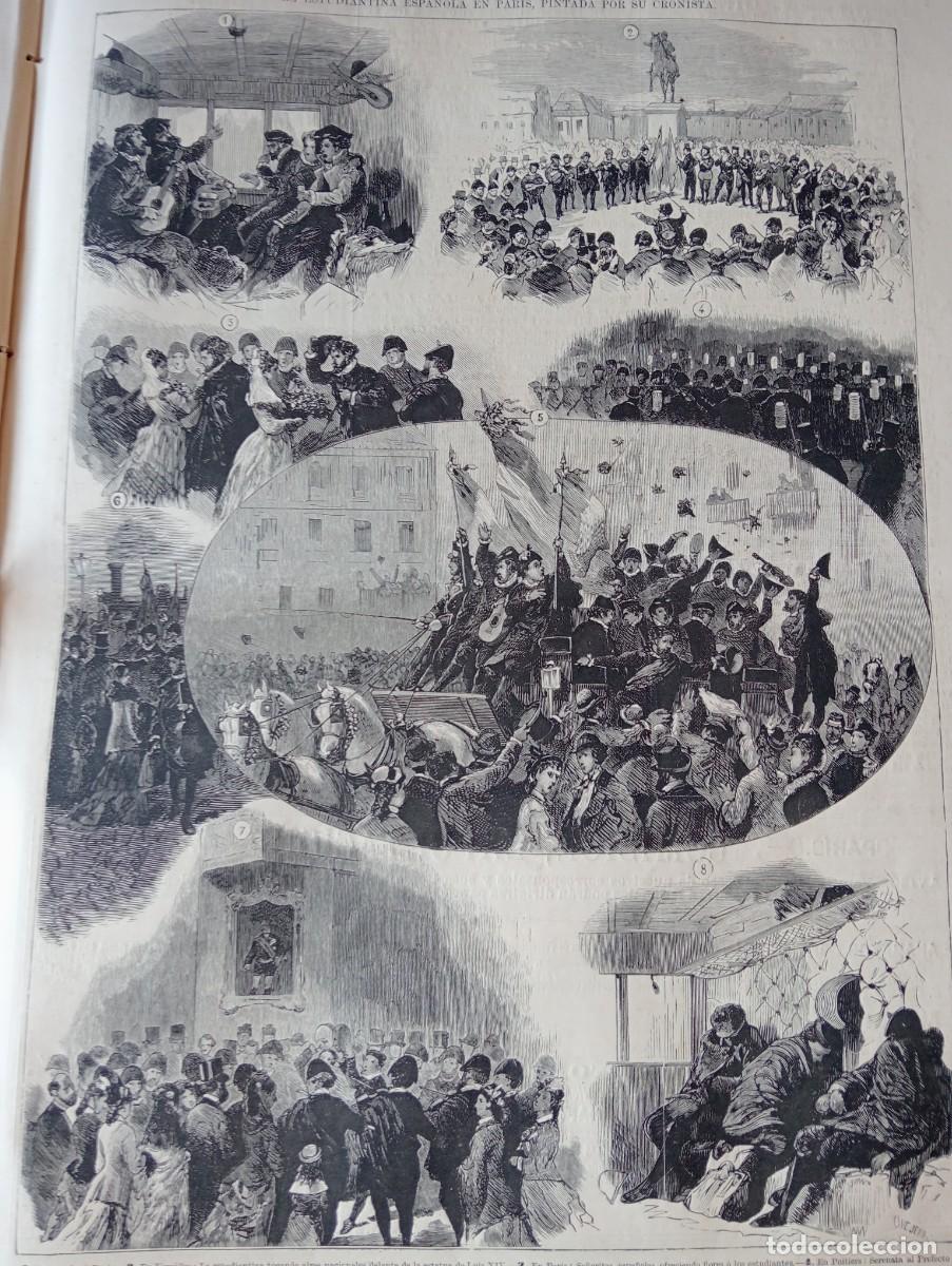 Coleccionismo de revistas y peri&oacute;dicos: REVISTA ENTERA A&Ntilde;O 1878 CONCLAVE CORONACION PAPA LEON XIII CAPILLA SIXTINA ESTUDIANTINA TUNA PARIS